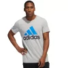 Men's adidas Classic Badge of Sport Tee -Active & Workout Clothes Store 2592871 Medium Gray Blue