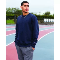 Men's Champion® Fleece Powerblend Sweatshirt -Active & Workout Clothes Store 2874625 ALT7