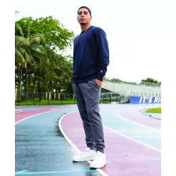 Men's Champion® Fleece Powerblend Sweatshirt -Active & Workout Clothes Store 2874625 ALT9