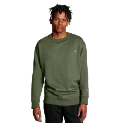 Men's Champion® Fleece Powerblend Sweatshirt -Active & Workout Clothes Store 2874625 Cargo Olive