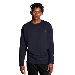 Men's Champion® Fleece Powerblend Sweatshirt -Active & Workout Clothes Store 2874625 Navy Heather