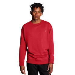 Men's Champion® Fleece Powerblend Sweatshirt -Active & Workout Clothes Store 2874625 Team Red Scarlet