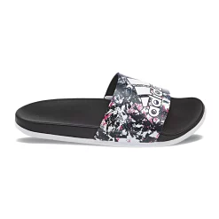 Adidas adilette Cloudfoam Women's Slide Sandals -Active & Workout Clothes Store 2891253 Black White Print Logo