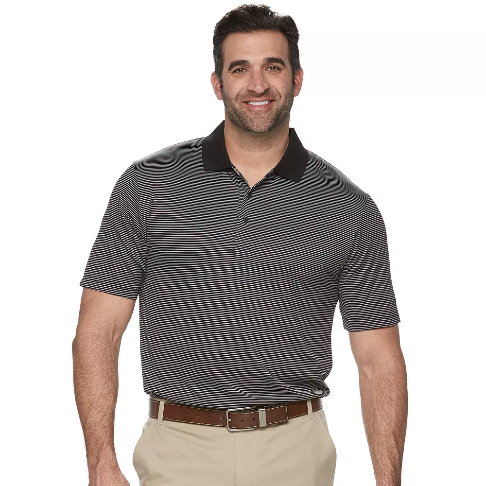 Big & Tall Grand Slam Off Course Regular-Fit Striped Performance Golf Polo 10 Big & Tall Grand Slam Off Course Regular-Fit Striped Performance Golf Polo - Image 8