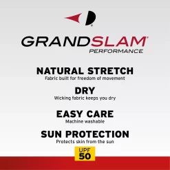 Big & Tall Grand Slam Off Course DriFlow Textured Golf Polo -Active & Workout Clothes Store 3264851 ALT60