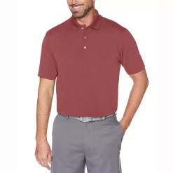 Big & Tall Grand Slam Off Course DriFlow Textured Golf Polo -Active & Workout Clothes Store 3264851 Fig
