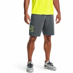 Men's Under Armour Tech Graphic Shorts -Active & Workout Clothes Store 3450298 Pitch Gray Yellow