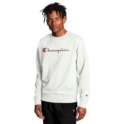 Men's Champion® Powerblend Fleece Sweatshirt -Active & Workout Clothes Store 3614978 Natural