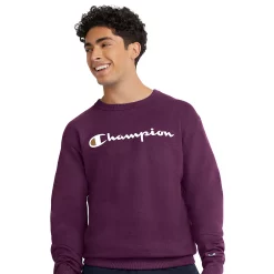 Men's Champion® Powerblend Fleece Sweatshirt -Active & Workout Clothes Store 3614978 Plum Port