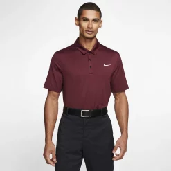 Men's Nike Polo -Active & Workout Clothes Store 3820449 Team Maroon White