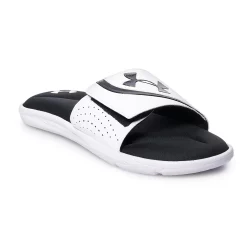Under Armour Ignite VI Men's Slide Sandals -Active & Workout Clothes Store 3880968 White Black