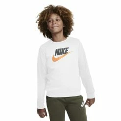 Boys 8-20 Nike Fleece Sweatshirt -Active & Workout Clothes Store 4232592 White Smoke Gray