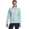 Women's Under Armour Rival Fleece Logo Hoodie -Active & Workout Clothes Store 4246170 Fuse Teal