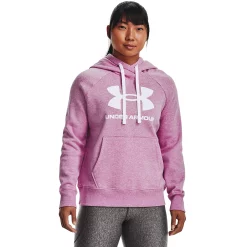 Women's Under Armour Rival Fleece Logo Hoodie -Active & Workout Clothes Store 4246170 Jellyfish Medium