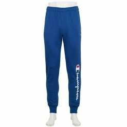 Men's Champion® Powerblend Graphic Fleece Joggers 13 Men's Champion® Powerblend Graphic Fleece Joggers -Active & Workout Clothes Store 4266361 Valiant Blue