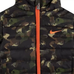 Toddler Boy Nike H2O-Dri Quilted Camouflaged Hooded Puffer Midweight Jacket -Active & Workout Clothes Store 4341609 ALT4