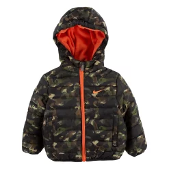Baby Boy Nike Hooded Puffer Heavyweight Jacket -Active & Workout Clothes Store 4341808 Army Camo