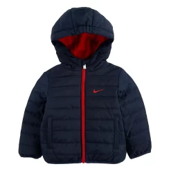 Baby Boy Nike Hooded Puffer Heavyweight Jacket -Active & Workout Clothes Store 4341808 Navy