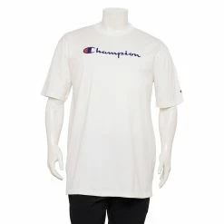 Big & Tall Champion® Modern-Fit Logo Tee -Active & Workout Clothes Store 4397460 White