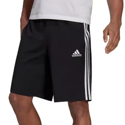 Men's adidas 3-Stripe Jersey Shorts -Active & Workout Clothes Store 4485657 Black White