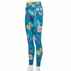 Women's Tek Gear® High-Waisted Pocket Leggings -Active & Workout Clothes Store 4490797 Teal Floral