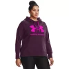 Plus Size Under Armour Rival Fleece Logo Hoodie -Active & Workout Clothes Store 4549575 Polaris Purple