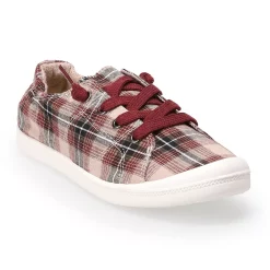 SO® Redwood Women's Sneakers -Active & Workout Clothes Store 4634934 Tan Plaid