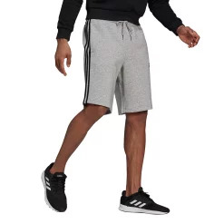 Big & Tall adidas 3-Stripe Fleece Shorts -Active & Workout Clothes Store 4650226 ALT2