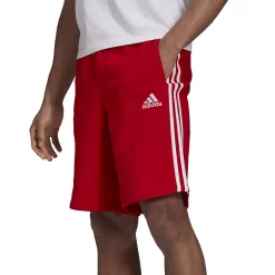 Big & Tall adidas 3-Stripe Fleece Shorts -Active & Workout Clothes Store 4650226 Scarlet