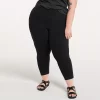 Plus Size FLX Affirmation High-Waisted Capri Leggings -Active & Workout Clothes Store 4657075 Black