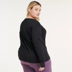Plus Size FLX Harmony Front Seam Tee -Active & Workout Clothes Store 4657189 ALT