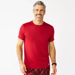 Men's Tek Gear® Core Dry Tek Tee -Active & Workout Clothes Store 4671350 Cherry Berry Ruby