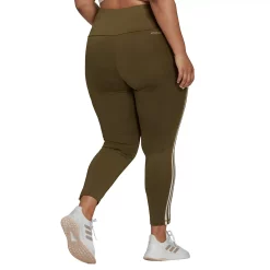 Plus Size adidas 3 Stripe Ankle Leggings -Active & Workout Clothes Store 4796624 ALT