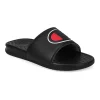 Champion® Super Slide Solid Kids' Slide Sandals -Active & Workout Clothes Store 4864563 Black Scarlet