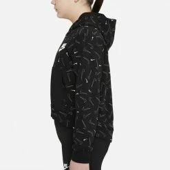 Girls 7-16 Nike Printed Fleece Hoodie -Active & Workout Clothes Store 4878466 ALT7