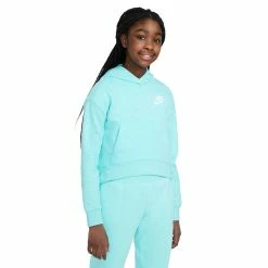 Girls 7-16 Nike Printed Fleece Hoodie -Active & Workout Clothes Store 4878466 Copa White