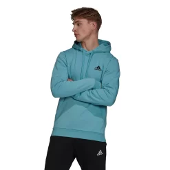 Men's adidas Feel Cozy Pullover Fleece Hoodie -Active & Workout Clothes Store 4882714 Mint Black