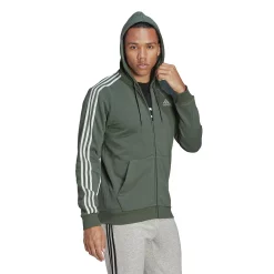 Men's adidas Essential Full-Zip Fleece Hoodie -Active & Workout Clothes Store 4883022 ALT2