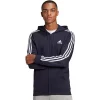Men's adidas Essential Full-Zip Fleece Hoodie -Active & Workout Clothes Store 4883022 Legend Ink White