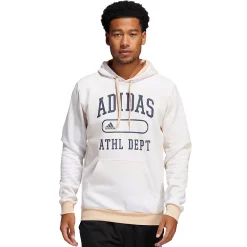 Men's adidas Athletic Dept Fleece Hoodie -Active & Workout Clothes Store 4883065 White Halo Blush