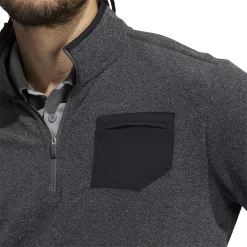 Men's adidas Primegreen Quarter-Zip Pullover -Active & Workout Clothes Store 4912560 ALT2