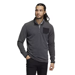 Men's adidas Primegreen Quarter-Zip Pullover -Active & Workout Clothes Store 4912560 Black