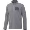 Men's adidas Primegreen Quarter-Zip Pullover -Active & Workout Clothes Store 4912560 Grey Three