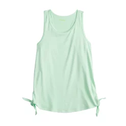 Girls 7-16 Tek Gear® Side Knot Fashion Tank Top in Regular & Plus Size -Active & Workout Clothes Store 4926558 Glaze Green