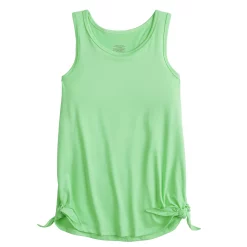 Girls 7-16 Tek Gear® Side Knot Fashion Tank Top in Regular & Plus Size -Active & Workout Clothes Store 4926558 Green Breeze