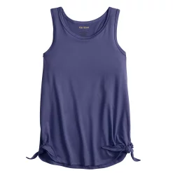 Girls 7-16 Tek Gear® Side Knot Fashion Tank Top in Regular & Plus Size -Active & Workout Clothes Store 4926558 Plum Valley