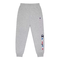 Boys 8-20 Champion® Script Fleece Joggers -Active & Workout Clothes Store 4928698 Light Gray