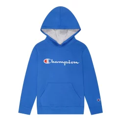 Kids 7-20 Champion® Script Fleece Hoodie -Active & Workout Clothes Store 4928961 Bozetto Blue