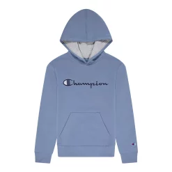 Kids 7-20 Champion® Script Fleece Hoodie -Active & Workout Clothes Store 4928961 Wildflower Pale Blue