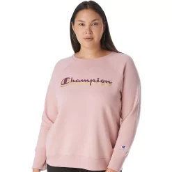 Plus Size Champion® Powerblend Fleece Graphic Crewneck Sweatshirt